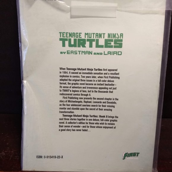 Vintage 1987 Teenage Mutant Ninja Turtles Graphic Novel #2 - Picture 2 of 5